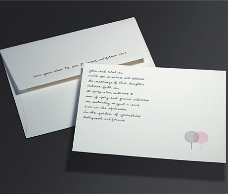 one heart press wedding invitation | simple pretty