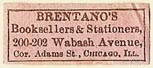 brentano's booksellers and stationers, chicago | simple pretty