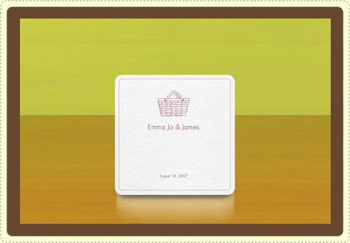 alice-louise press picnic-themed coaster | simple pretty