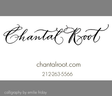 il_430xn61609639 emilie friday calling card calligraphy | simple pretty