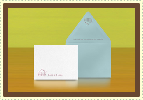 alice-louise press picnic-themed thank you note | simple pretty