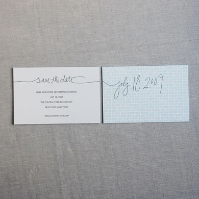 linda and harriett save-the-date | simple pretty