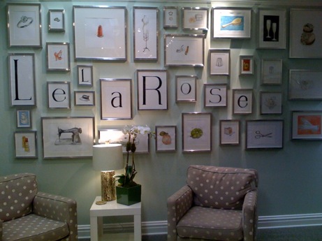lela rose gallery art wall | simple pretty
