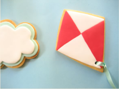 cloudkite hello naomi: kite and cloud-shaped cookies | simple pretty