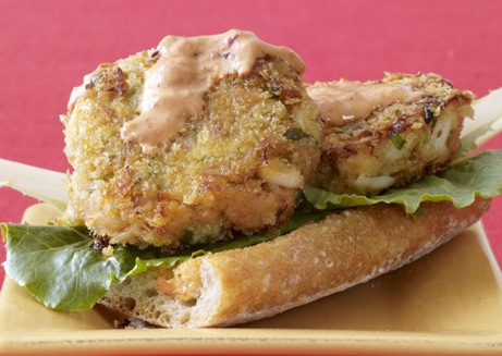 open face crab burger | simple pretty