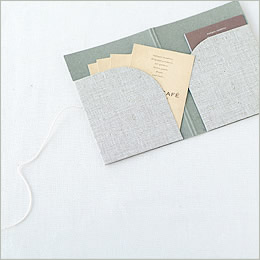 billet string-closure card case | simple pretty