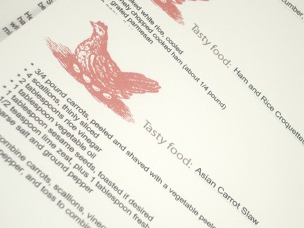 whisker graphics chicken recipe cards | simple pretty