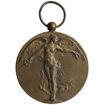 installations antiques ww1 commemorative medal; artist paul dubois | simple pretty