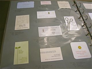 oblation paper business card sample book, nss 2009 | simple pretty