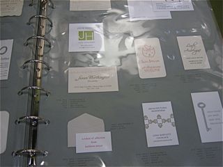 oblation paper business card sample book, nss 2009 | simple pretty