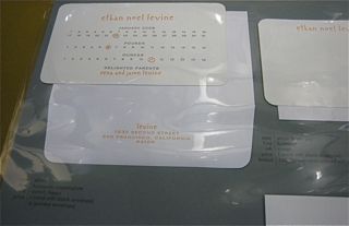 oblation paper custom birth announcement, nss 2009 | simple pretty