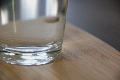 glass on bamboo | simple pretty