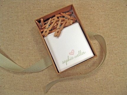 duet letterpress gift tag, boxed set | simple pretty