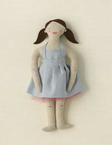 plum workshop handsewn doll for real simple | simple pretty