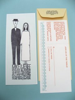 krank press letterpress wedding invitation | simple pretty