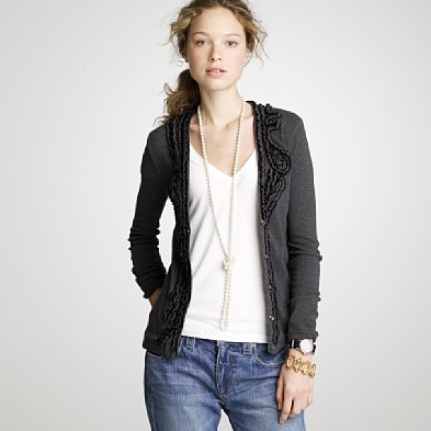 erez-1 j.crew whirling ruffles cardigan | simple pretty