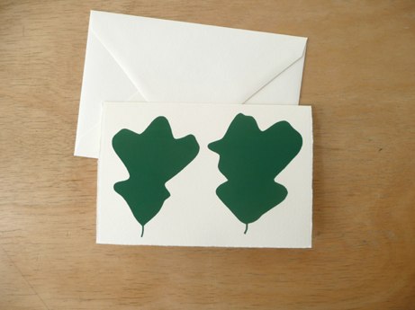  claire nereim oak leaves notecard | simple pretty