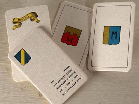 marco boston: letterpress business cards | simple pretty