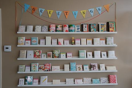 paper stories card wall, grayslake, il | simple pretty