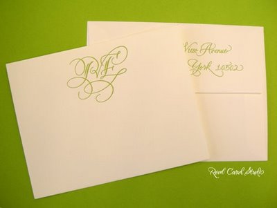 pve-hl1 real card studio hand lettered monogram | simple pretty