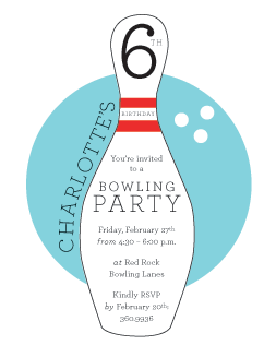 bowling-invite bowling invitation by blonde designs | simple pretty