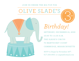circus-invite circus invitation by blonde designs | simple pretty