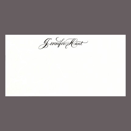 della carta calligraphed informal note | simple pretty