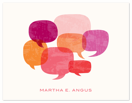 talk bubbles stationery at minted | simple pretty