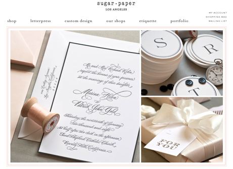 sugar paper website, 2009 | simple pretty