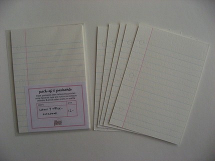 ilfant press notebook paper postcards | simple pretty