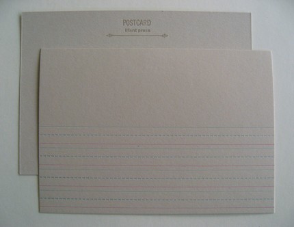 ilfant press writing paper postcard | simple pretty