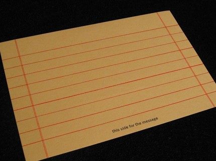 ilfant press ruled postcard | simple pretty