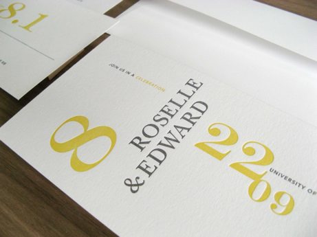 precious bugarin leaflet invitation | simple pretty