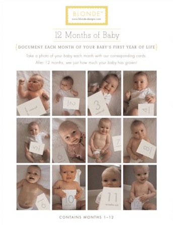 12 months of baby from blonde designs | simple pretty