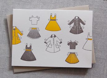 linda & harriett paper doll notecards | simple pretty
