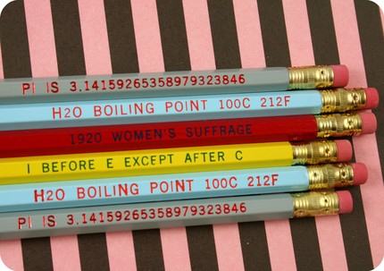 paper pastries know-it-all pencil set | simple pretty