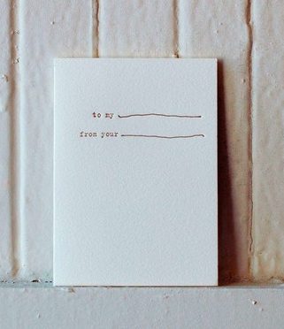 tomycard sideshow press 'to my' card | simple pretty