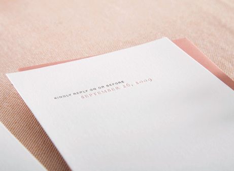 vintage alee and press vintage reply card | simple pretty