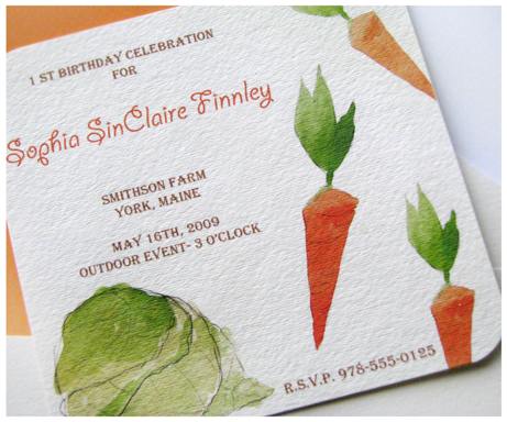 griffin-vites 1st birthday party invitation | simple pretty