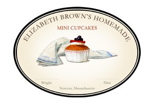 felix doolittle mini cupcakes custom label | simple pretty