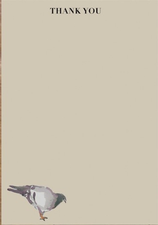 happy menocal pigeon notecards | simple pretty