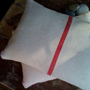 grain sack pillows by jill bent at pod | simple pretty