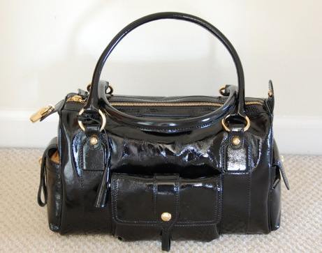tods tod's besonville black patent bag (tag sale) | simple pretty