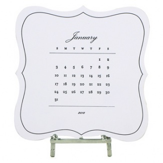 audrey2010 sugar paper: audrey letterpress calendar | simple pretty