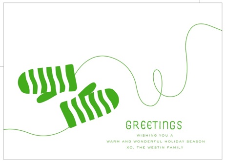 cheree berry 'mittens' holiday card | simple pretty