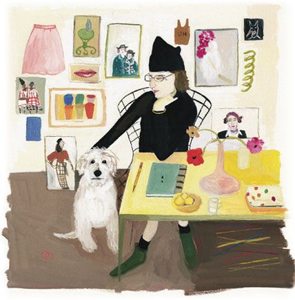 maira kalman illustration for maira kalman: various illuminations (of a crazy world) exhibition | simple pretty