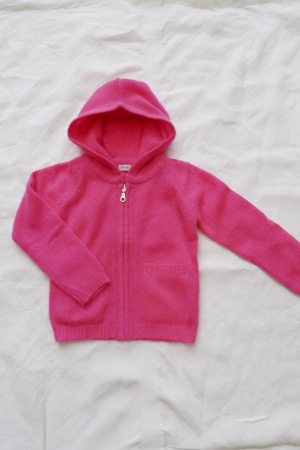 makiecardie makié pink hooded cashemere cardigan | simple pretty