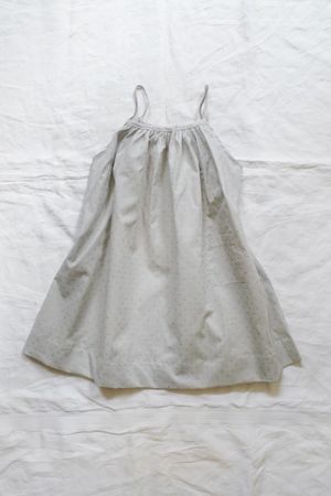 makiedress makié gray gold dots dress | simple pretty