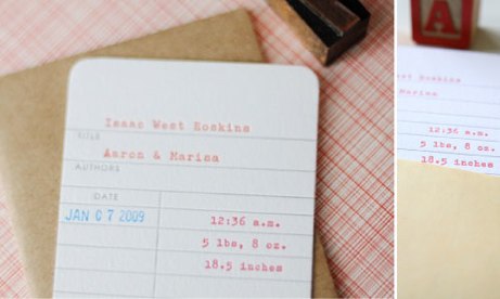 simplesong custom baby announcement | simple pretty