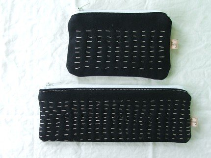 tiny happy quilted coin purse and pencil case | simple pretty